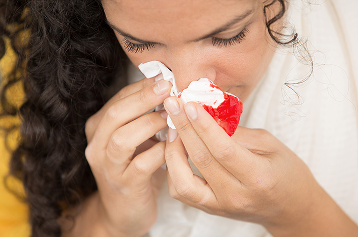 6 orsaker till näsblod hos vuxna